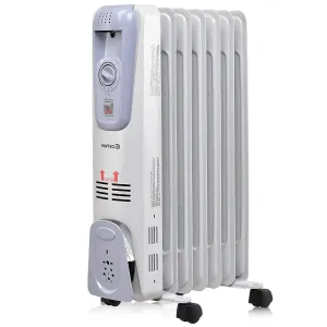 1500W Oil Filled Radiator Heater, Energy Efficient and Portable