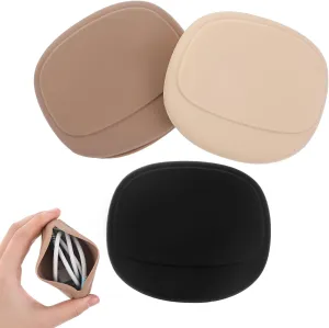 3 PCS Silicone Headphone Organizer Data Cable Storage Case Portable Mini Key Box Cord Organizer Pouch Bag Purse Travel Accessories Home or Workplace Lipstick Winder Holder Keeper