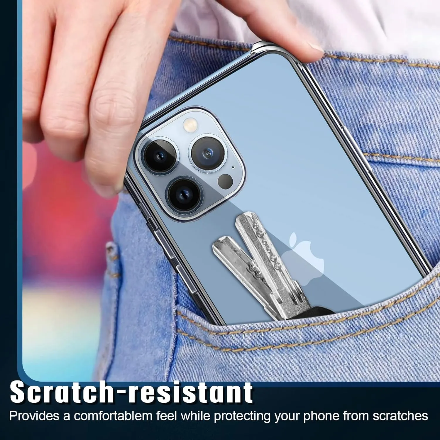 5 in 1 Clear Case for iPhone 13, with 2 Pack 9H Hardness HD Tempered Glass Screen Protector   2 Pack Camera Lens Protector, Crystal Phone Case & Non-Yellowing for iPhone 13 6.1"