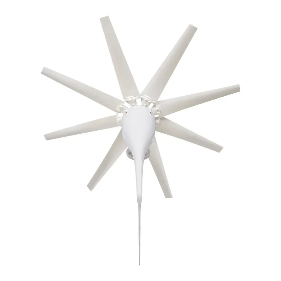 8 Blades Wind Turbine Generator  Eco-Friendly Power for Homes