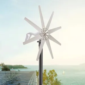 8 Blades Wind Turbine Generator  Eco-Friendly Power for Homes