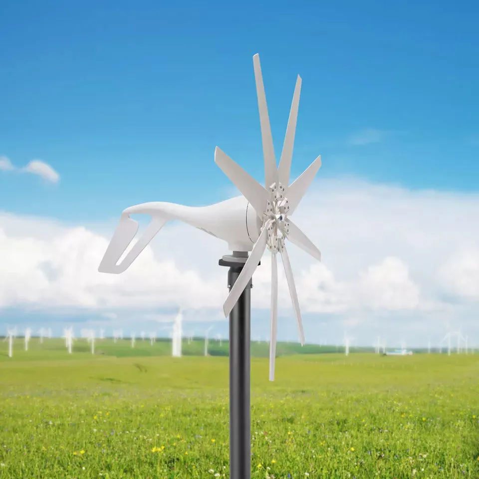 8 Blades Wind Turbine Generator  Eco-Friendly Power for Homes