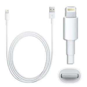 8 Pin to USB Charge & Data Sync Cables for iPhone (White)