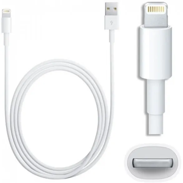 8 Pin to USB Charge & Data Sync Cables for iPhone (White)