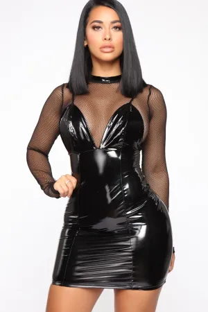 A Little Dangerous Mini Dress - Black