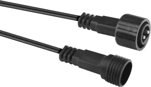 AC Power Cable Compatible with Solar String Lights Solar Panel Outdoor Waterproof Extension Cable Compatible for Outside Easy Installation for Garden, Patio, Yard, Eco-Friendly and Durable