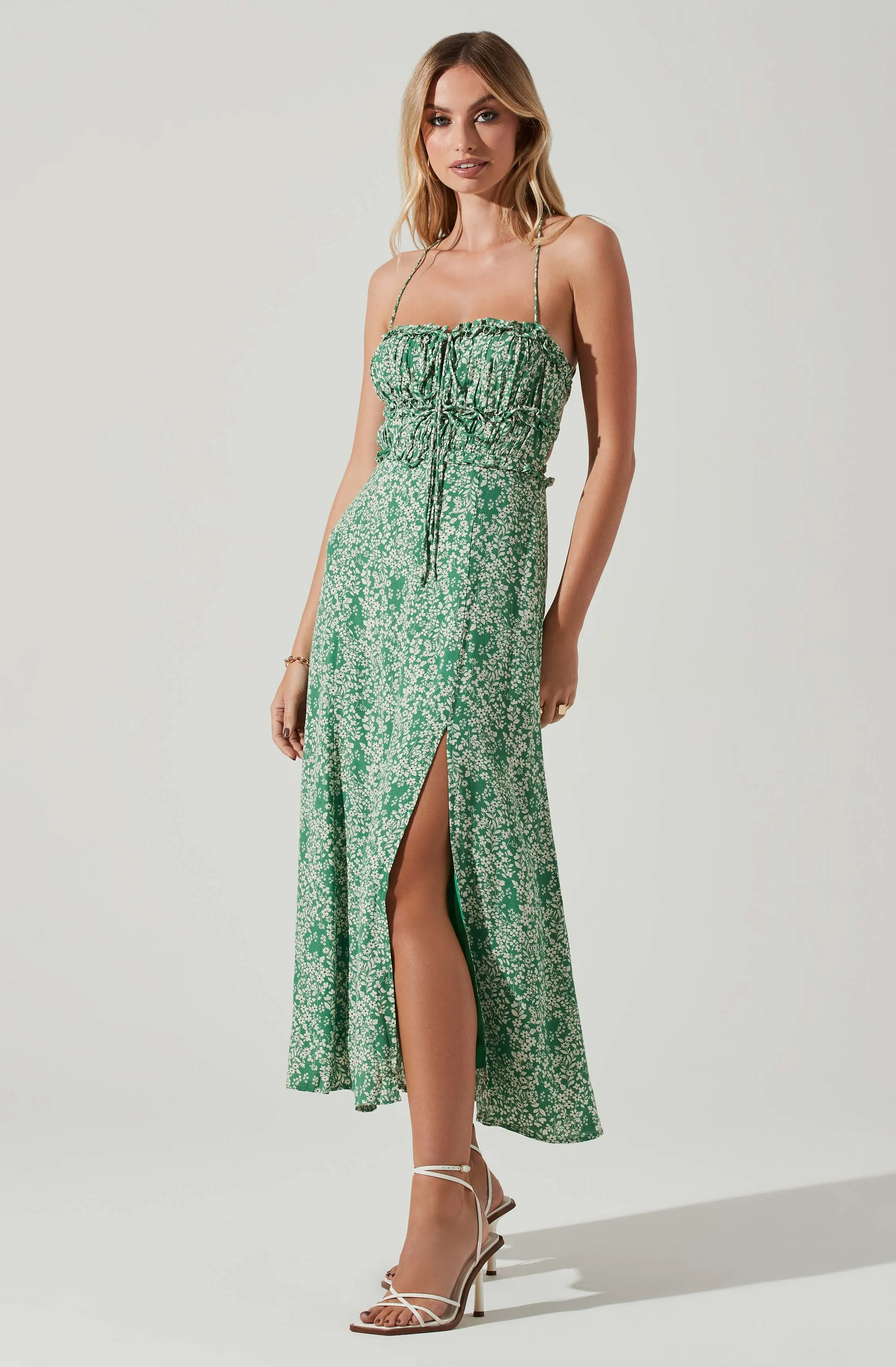 Amalea Floral Midi Dress