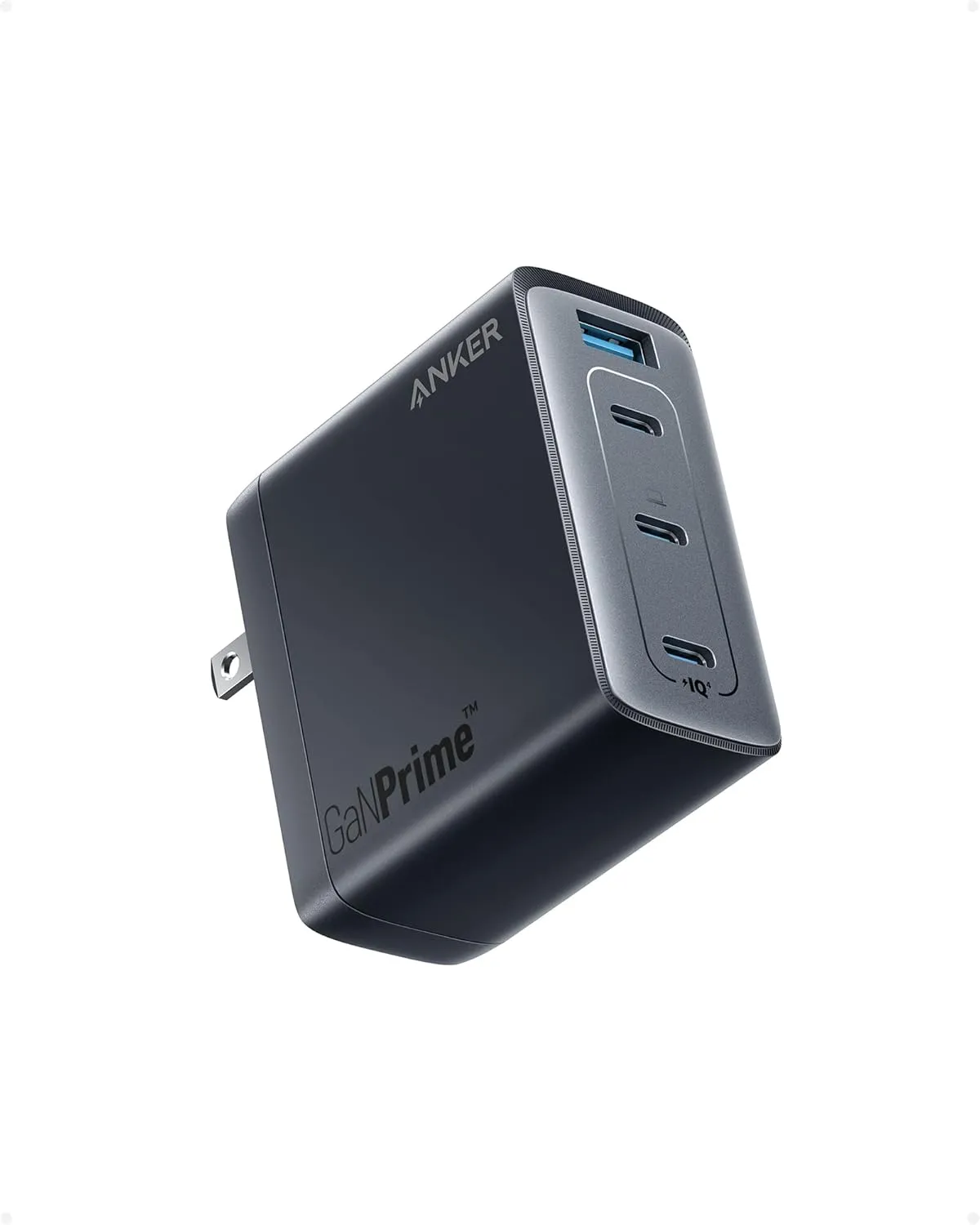 Anker 150W Max USB C Charger Block, 4-Port Compact Foldable GaN Charger for MacBook, iPhone 16 and More Series, Dell and More