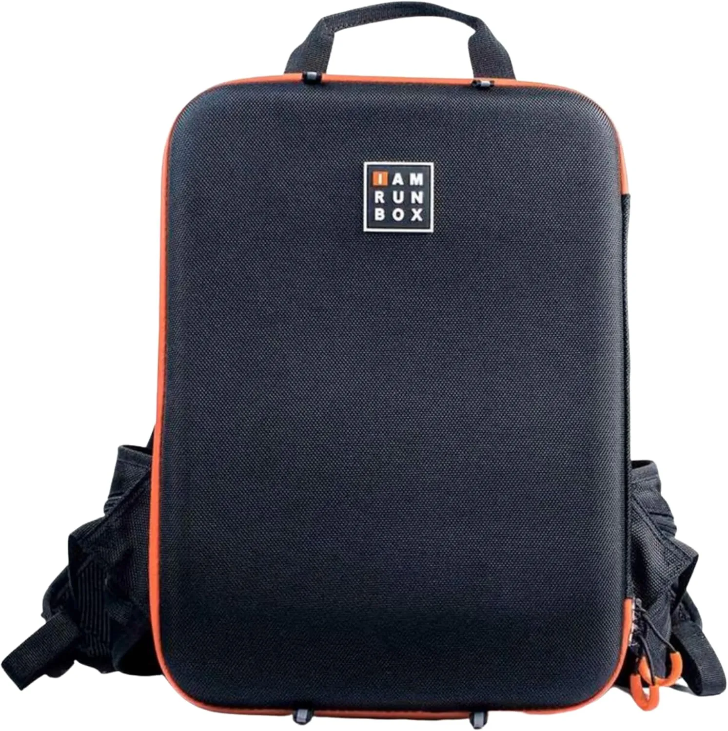 Backpack Lite, Water Resistant, Fits Laptop for Commuting, Lightweight for Running/Cycling, Black with Orange Trim