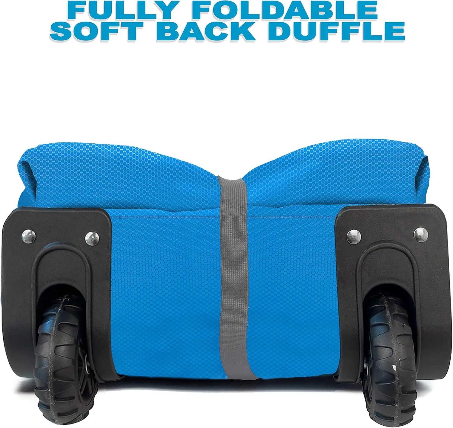 Bago Rolling Duffle Bag with Wheels - 27" 80L Foldable Weekender Bag, Waterproof Travel Duffel Bag, Heavy Duty lightWeight Duffle Bag for Traveling, Rolling Duffel Bag with Wheels (Blue2023)