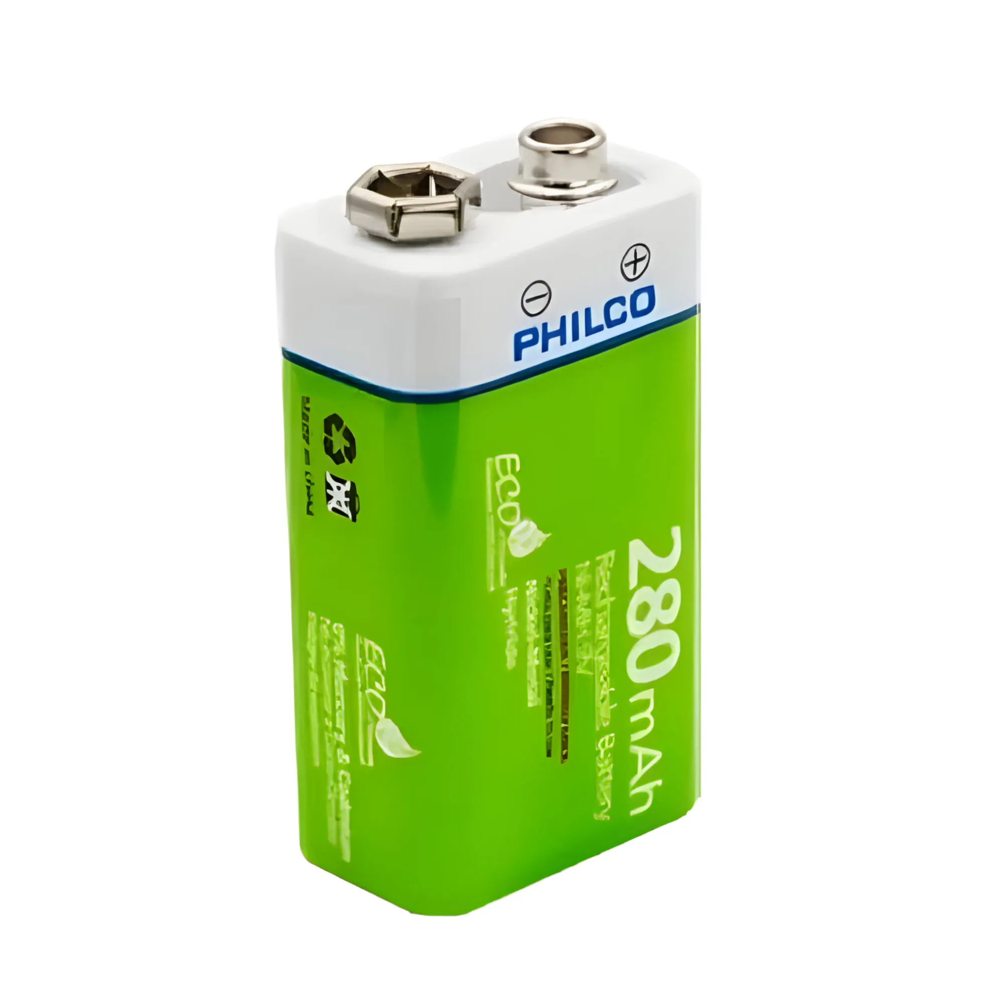 Batera 9V Recargable 280 mAH  Philco Eco Friendly Edition
