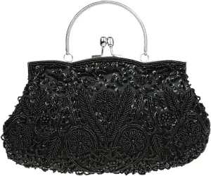 Beaded Evening Bag Women Clutch Bags Beads Evening Exquisite Ladies Beaded Embroidered Wedding Party Bridal Handbag