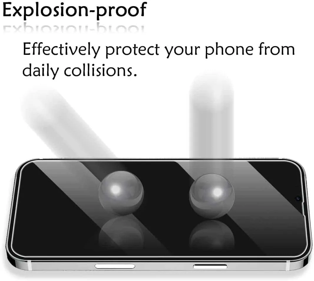 BIGFACE Compatible with iPhone 13 Mini Screen Protector   Camera Lens Protectors, [2   2 Pack] Premium HD Clear Tempered Glass, Anti-Bubble 3D Curved Accuracy Film for iPhone 13 Mini(5.4 Inch)
