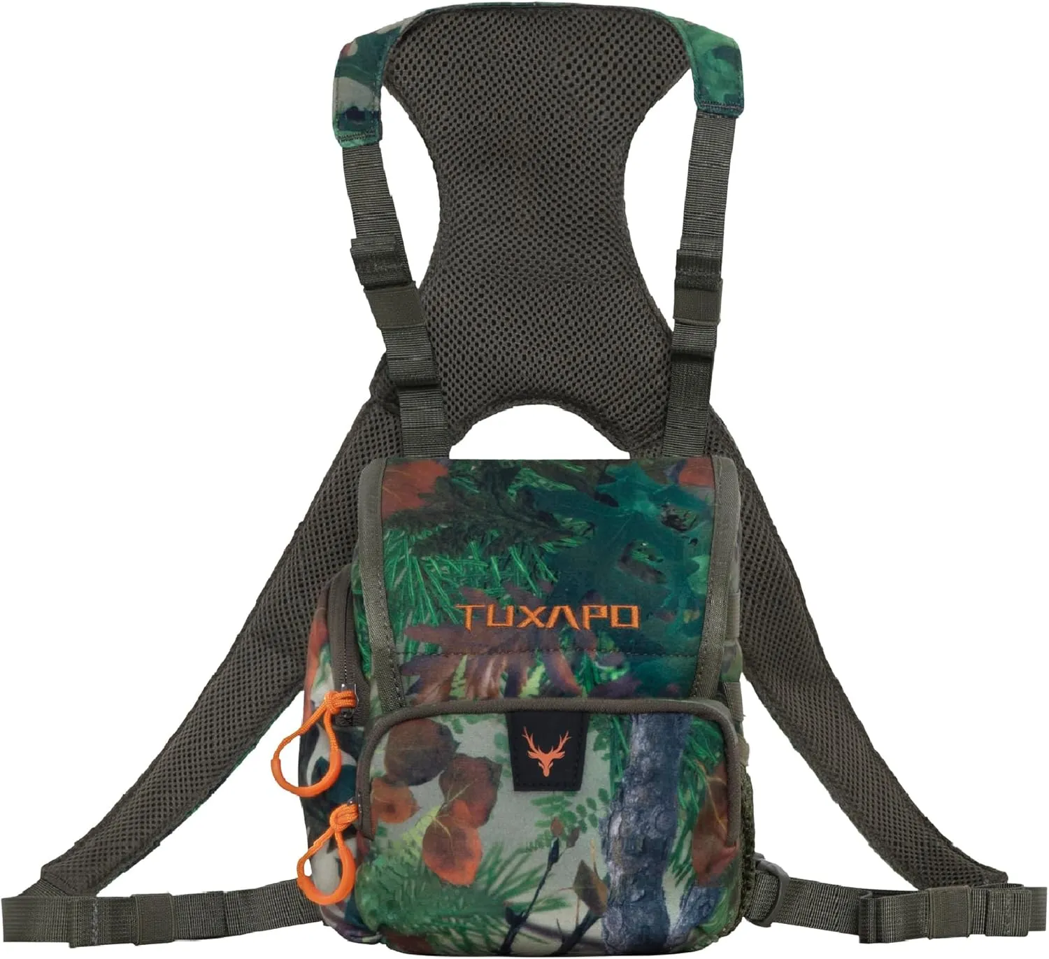 Binocular Harness Chest Pack with Rangefinder Pouch Rain Cover Bino Case for Hunting Hiking Shooting