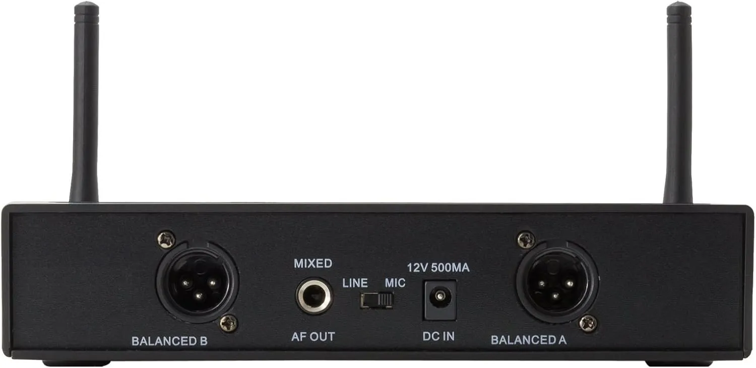 BL3200 Professional Lavalier/Lapel Condenser Microphone Wireless System 2 Channel
