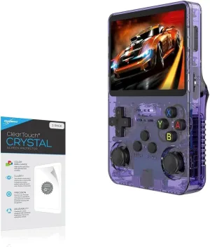 BoxWave Screen Protector Compatible with Actualia R36S Retro Handheld Game Console - ClearTouch Crystal (2-Pack), HD Film Skin - Shields from Scratches