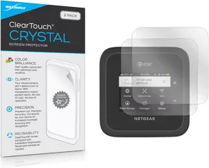 BoxWave Screen Protector Compatible with Netgear Nighthawk M6 Mobile Hotspot (MR6110) - ClearTouch Crystal (2-Pack), HD Film Skin - Shields from Scratches
