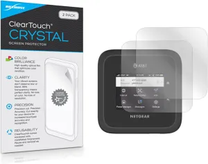 BoxWave Screen Protector Compatible with Netgear Nighthawk M6 Pro Mobile Hotspot (MR6500) - ClearTouch Crystal (2-Pack), HD Film Skin - Shields from Scratches