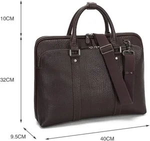 Business Men's Handbag Briefcase 15.6 Inch Shoulder Crossbody Bag Leather Men's Bags Computer Bag