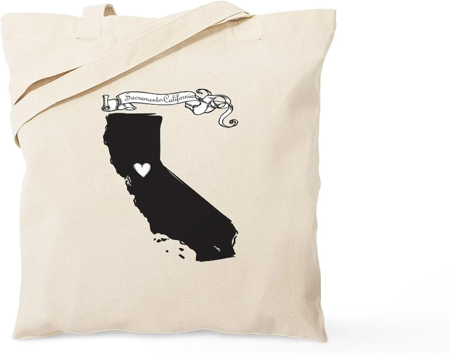 CafePress Sacramento Tote Bag Natural Canvas Tote Bag, Reusable Shopping Bag