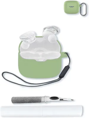 Case for JBL Tune Buds - True Wireless Noise Cancelling Earbuds,Soft Protective,BOVUGAC Silicone Case Cover with Keychain & Cleaning Kit & Lanyard for JBL Tune Buds Earbuds-Matcha