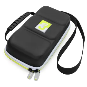 CASEMATIX Carrying Case Compatible with Nintendo Switch Lite with 8 Game Slots, Non-Scratch Divider for Screen Protection, Accessory Storage and Adjustable Shoulder Strap, Hard Shell Carrying Case