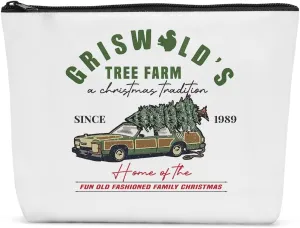 Christmas Makeup Bag Christmas Purses for Women Christmas Travel Organizer Travel Toiletry Bag Christmas Season Griswolds Tree Farm Cosmetic Bag for Women Gifts for Christmas Family