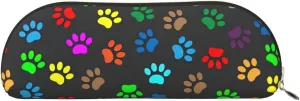 Colorful Dog Paw Print Black Print Receive Bag Makeup Bag Cosmetic Bags Travel Storage Bag Toiletry Receive Bags Pencil Case Pencil Bag