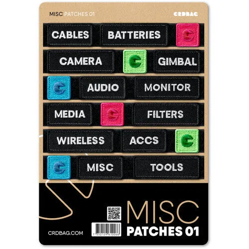 CRDBAG Misc 01 Embroidery Patches (18 Pack)