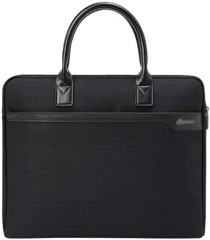 CSCDD Business Computer Bag Portable Meeting Document Bag Waterproof Large Capacity Briefcase for Men