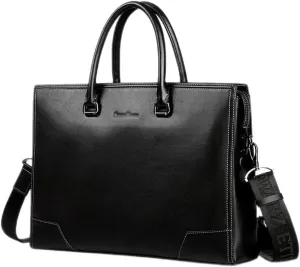 CSCDD Men's Bags Handbag Men's Computer Bag Leather Business Briefcase Gift