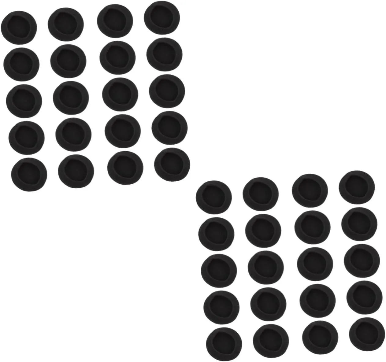 DOITOOL 40 Pcs Replacement Set for Headset Universal Earpads Noise Canceling Soft Material Easy Installation Enhance Sound