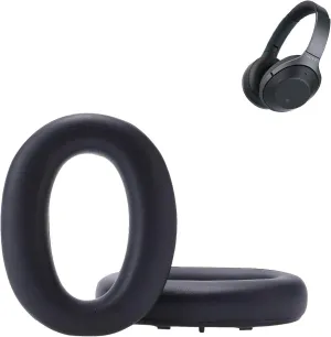 Earpads for Sony WH-1000XM2 & 1000X, A Pair of Replacement Ear Cushion Pads with Protein Leather and Memory Foam for Sony WH 1000XM2 & MDR-1000X Noise canceling Stereo Headset, Black