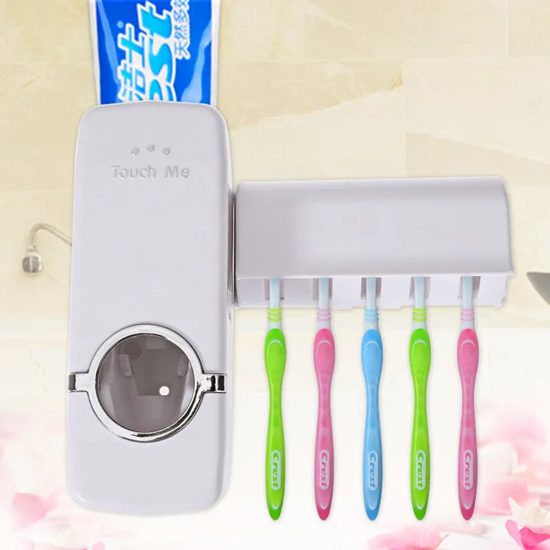 Eco-Friendly Toothpaste Dispenser and Toothbrush Holder