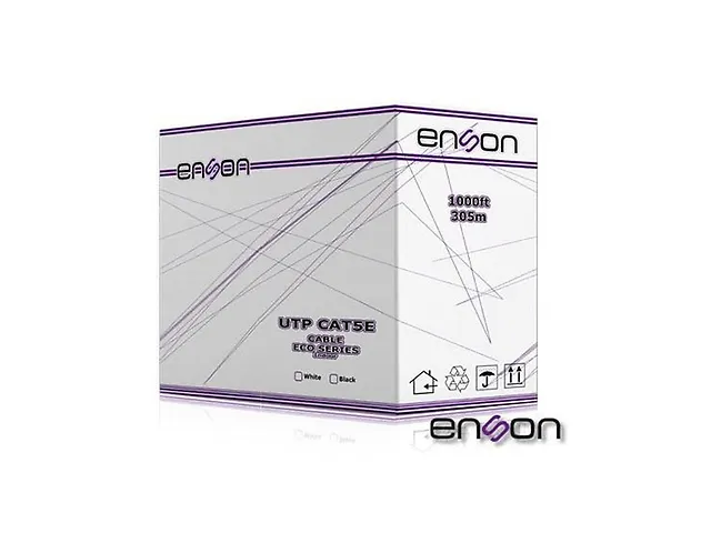 Enson 12251 W305, Bobina Utp Cat5 E Serie Eco 305 Mts Blanca