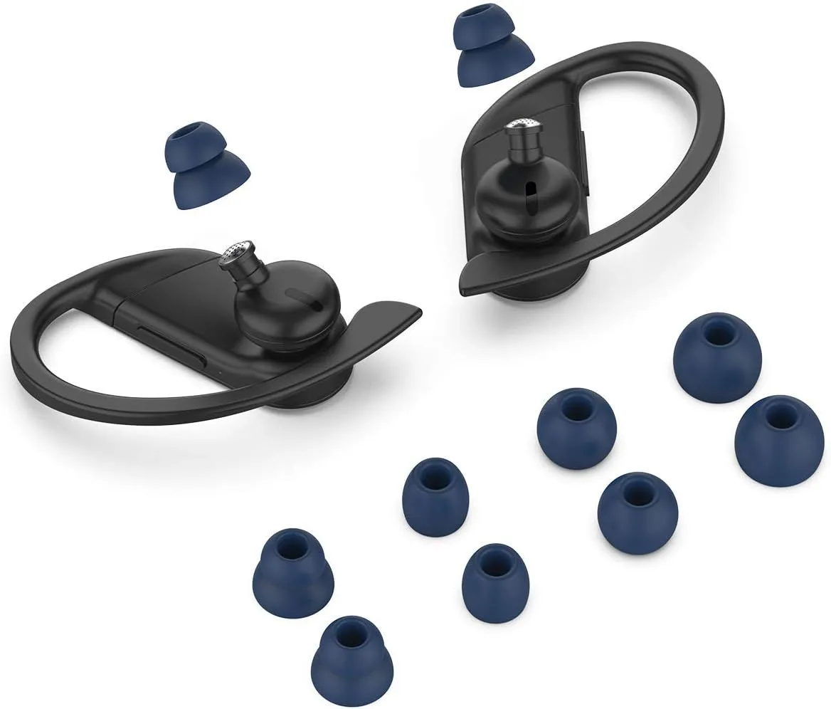 FitTurn Replacement Silicone Eartips Eargels Earpads Ear Tips Gels Bud Compatible with Huawei Freebuds 4i /Freelace pro/Active Noise Canceling Earphones 3 Headphone S/M/L (Blue)