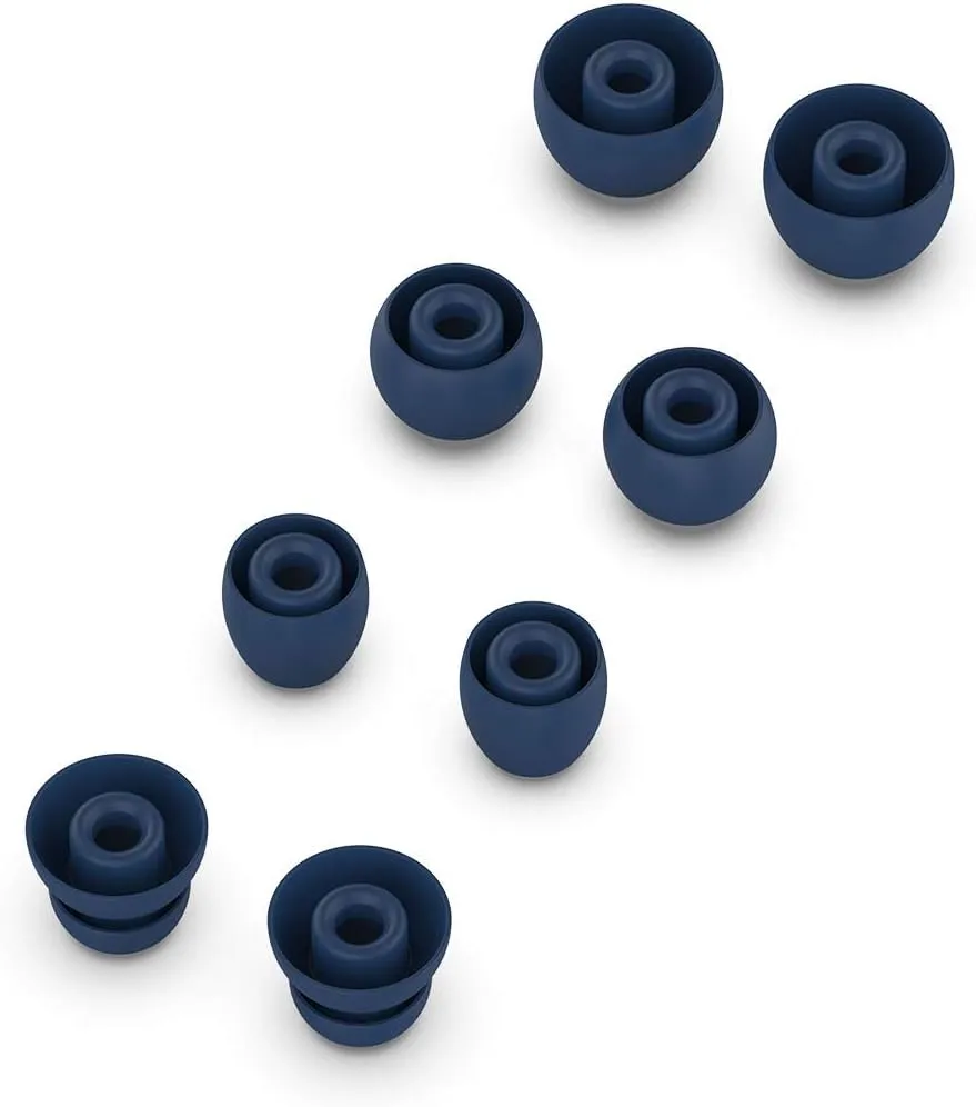 FitTurn Replacement Silicone Eartips Eargels Earpads Ear Tips Gels Bud Compatible with Huawei Freebuds 4i /Freelace pro/Active Noise Canceling Earphones 3 Headphone S/M/L (Blue)