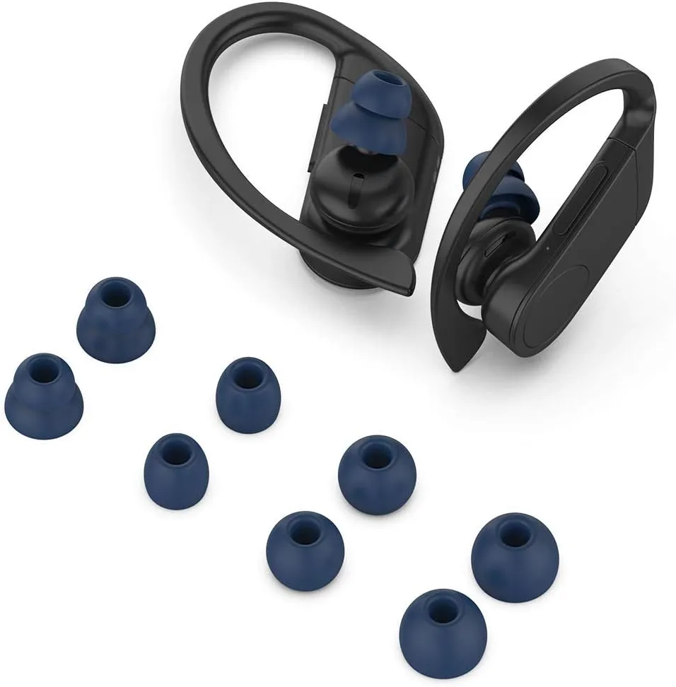 FitTurn Replacement Silicone Eartips Eargels Earpads Ear Tips Gels Bud Compatible with Huawei Freebuds 4i /Freelace pro/Active Noise Canceling Earphones 3 Headphone S/M/L (Blue)