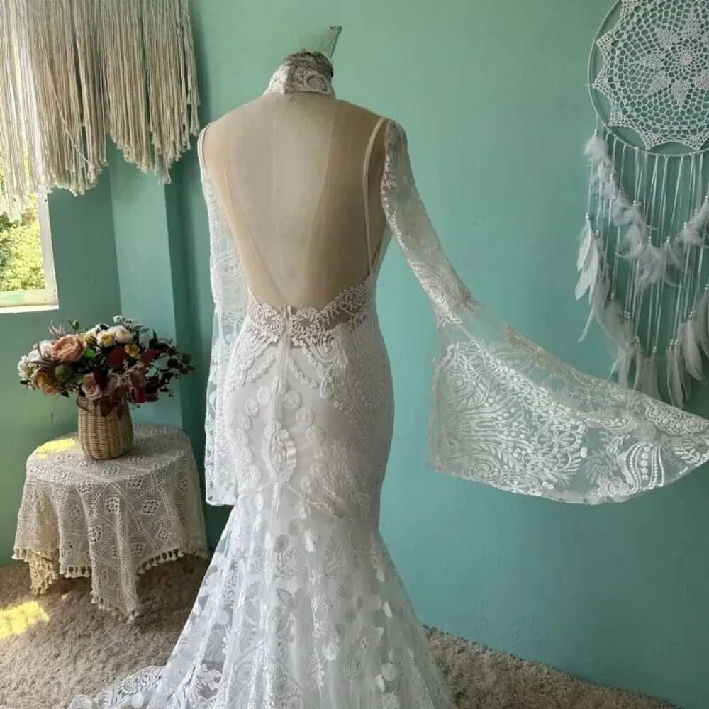 Flare Sleeve Delight Bridal Dress