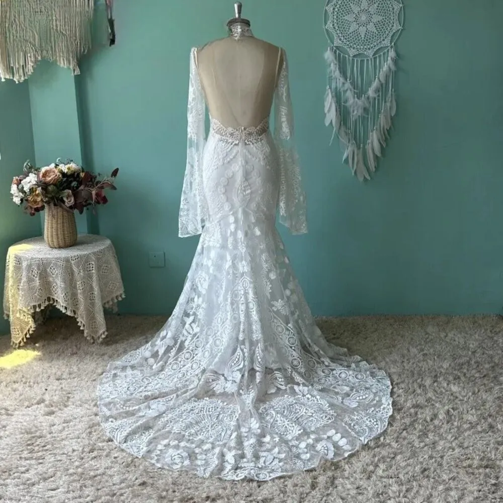 Flare Sleeve Delight Bridal Dress