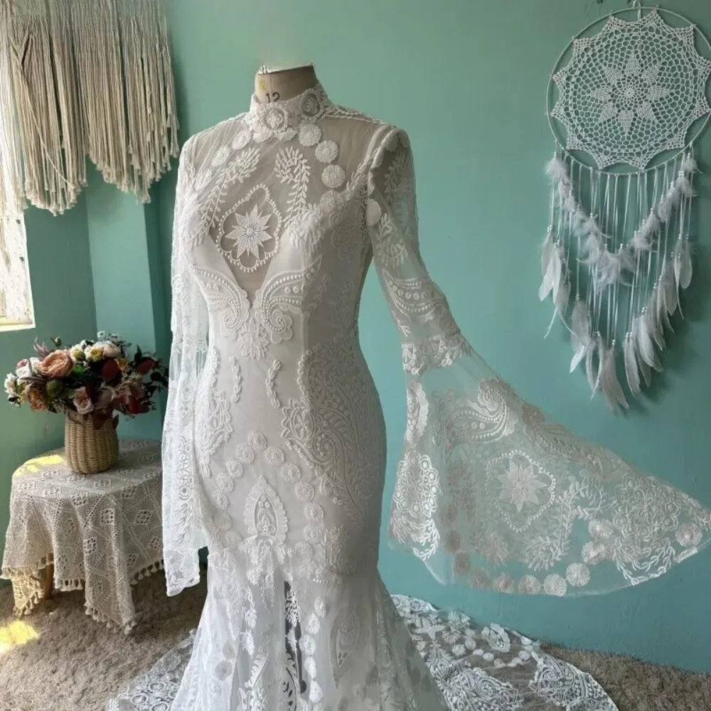 Flare Sleeve Delight Bridal Dress