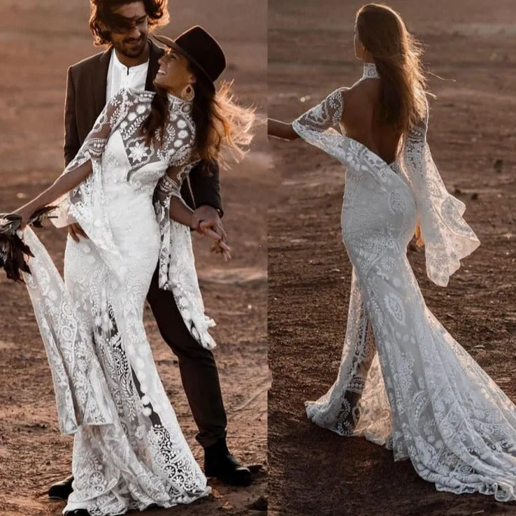 Flare Sleeve Delight Bridal Dress