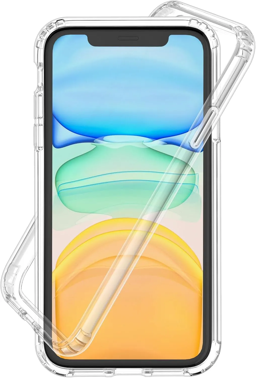 for iPhone 11 Case [Compatible with MagSafe] Clear Non-Yellowing Slim Shockproof Anti-Fingerprint Anti-Scratch Protective Cover for 6.1'' Clear