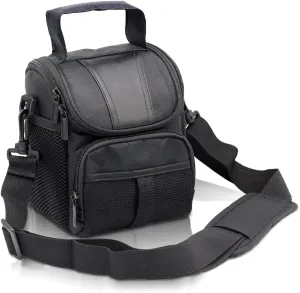 FOSOTO Waterproof (with Rain Cover) Black Camera Case Bag Compatible for Canon EOS M10 M6 M2 Mrak II M50 M100 Rebel T3i T4i T5 SL1, Nikon P600 D3300 D3400 D5100 D5300 D7200,Sony RX10M3,Olympus EM10
