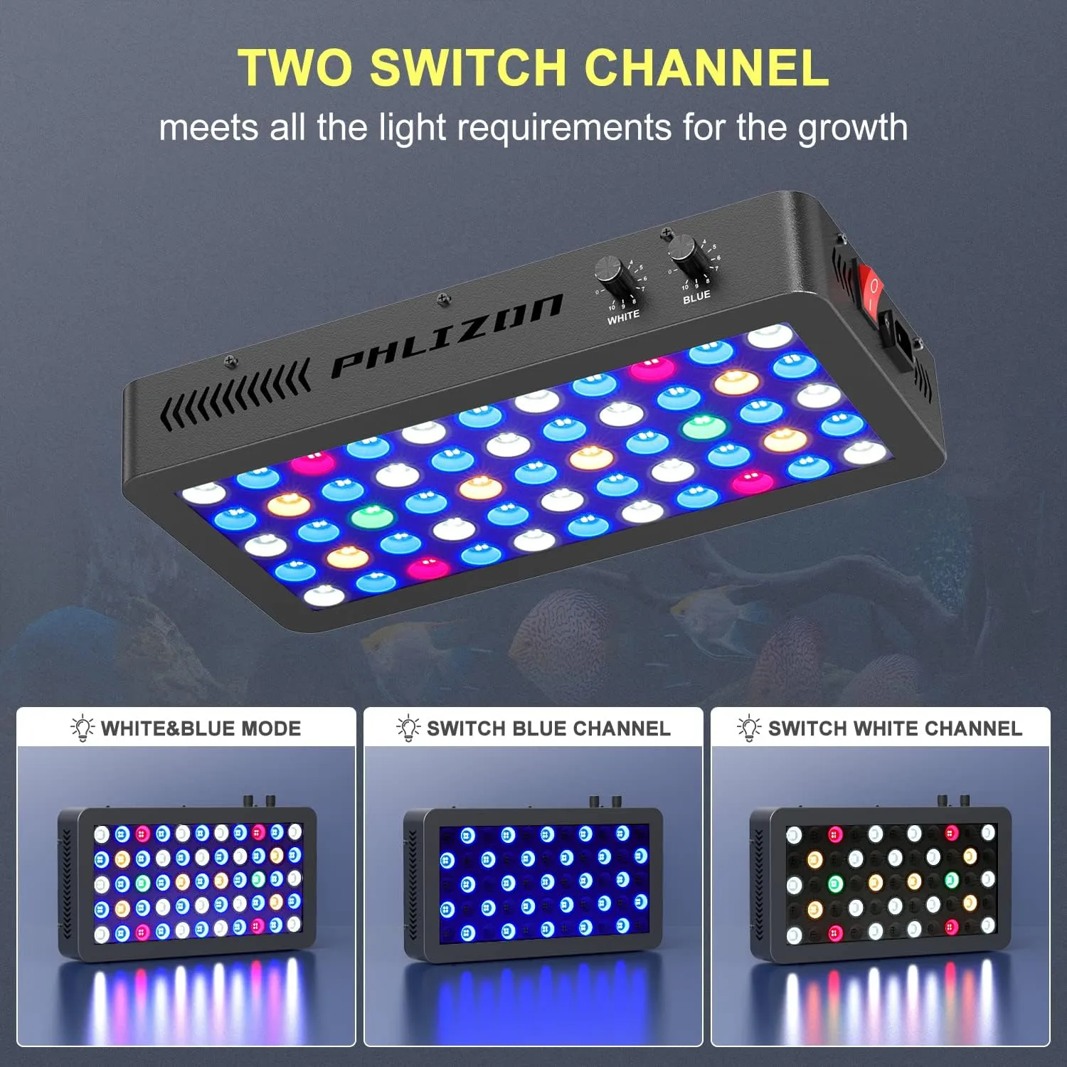 Full Spectrum LED Aquarium Light, Programmable, Energy-Efficient