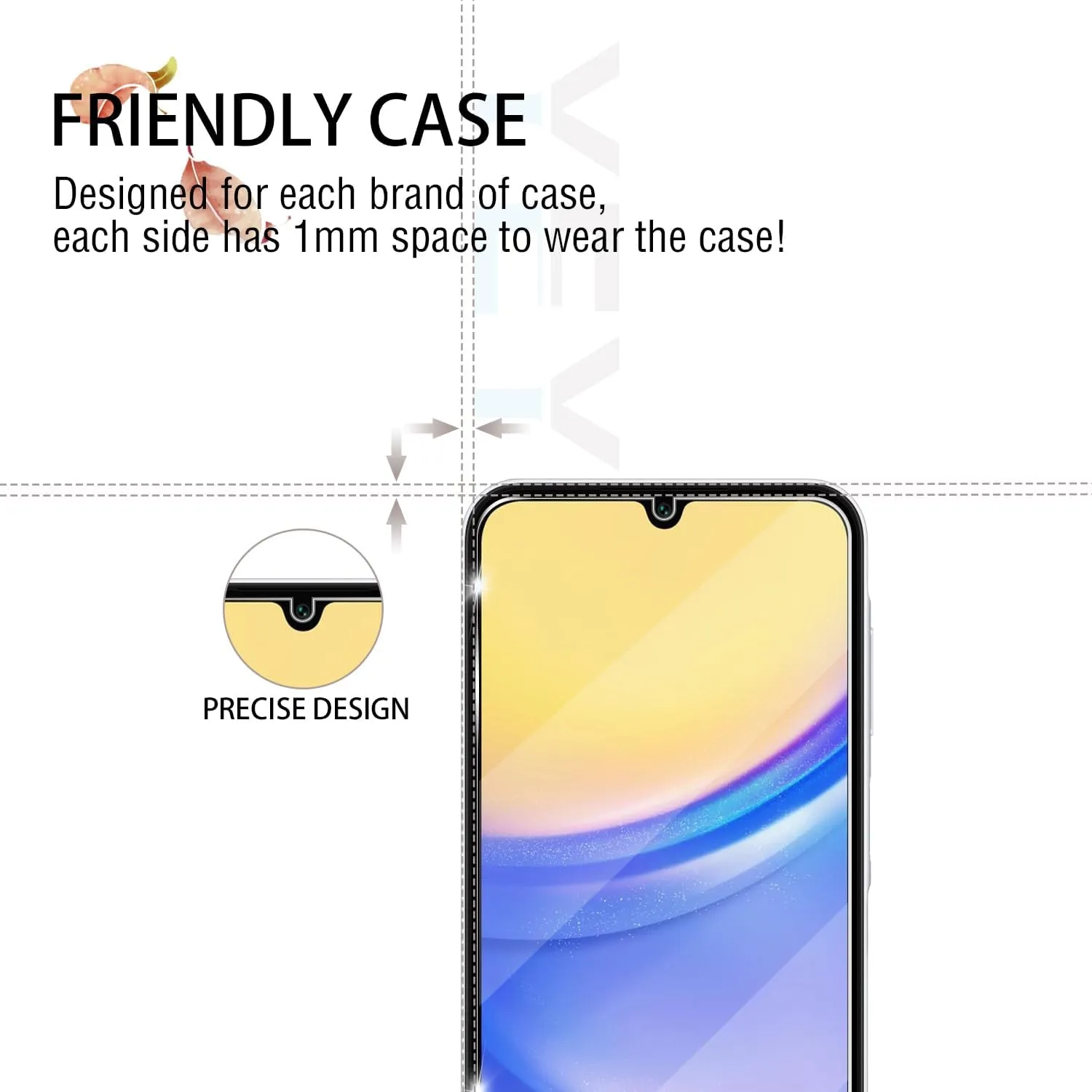 Galaxy A15 HD Clear Tempered Glass Screen Protector   Camera Lens Protectors, [2 2 Pack] [3D Glass] [Anti-Glare] [Bubble-Free] Screen Protector Glass For Samsung Galaxy A15 5G/4G
