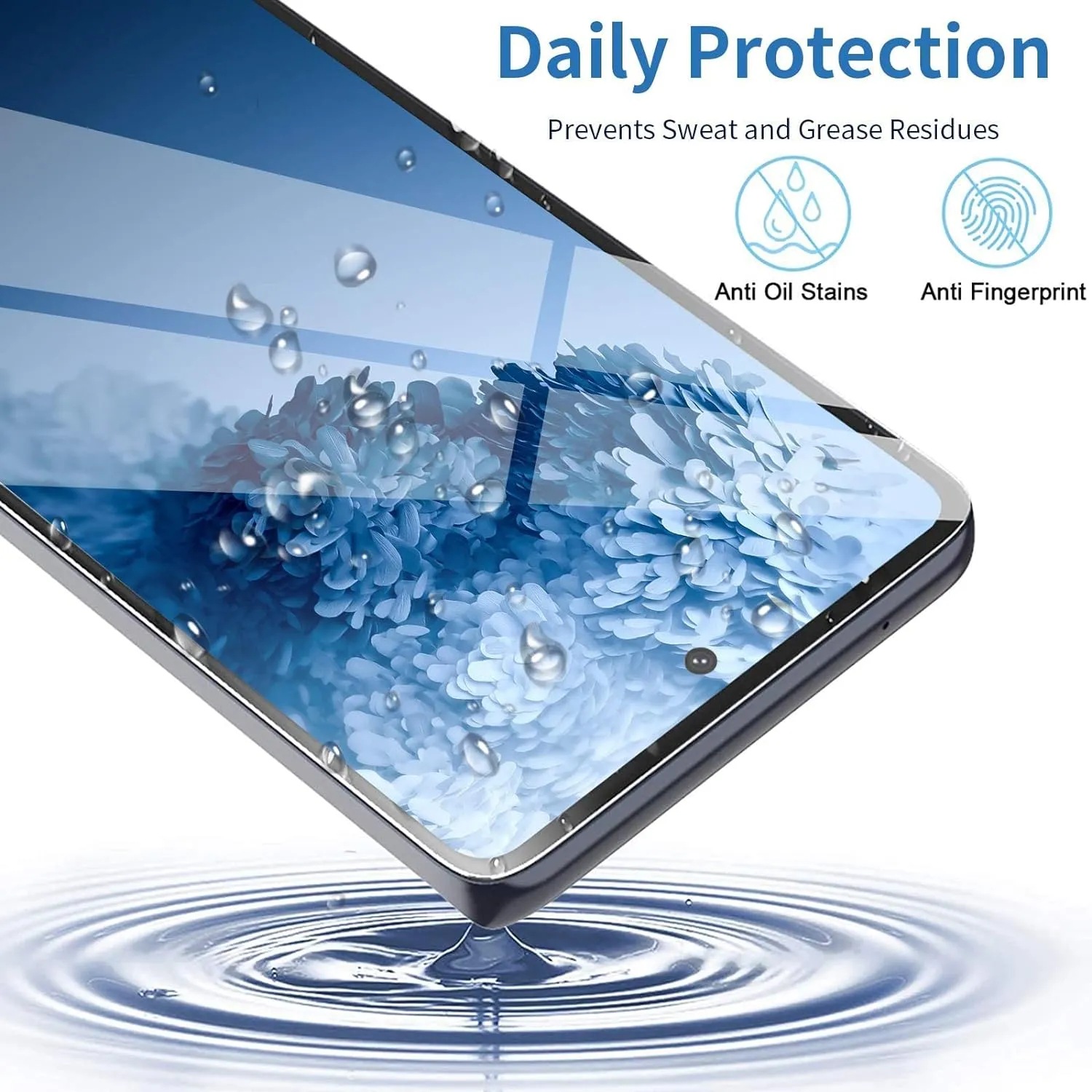 Galaxy S20 FE Screen Protector and Camera Protector, [3 Screen Protectors 3 Camera Protectors][Support Fingerprint] Tempered Glass Screen Protector for Samsung Galaxy S20 FE 5G/4G