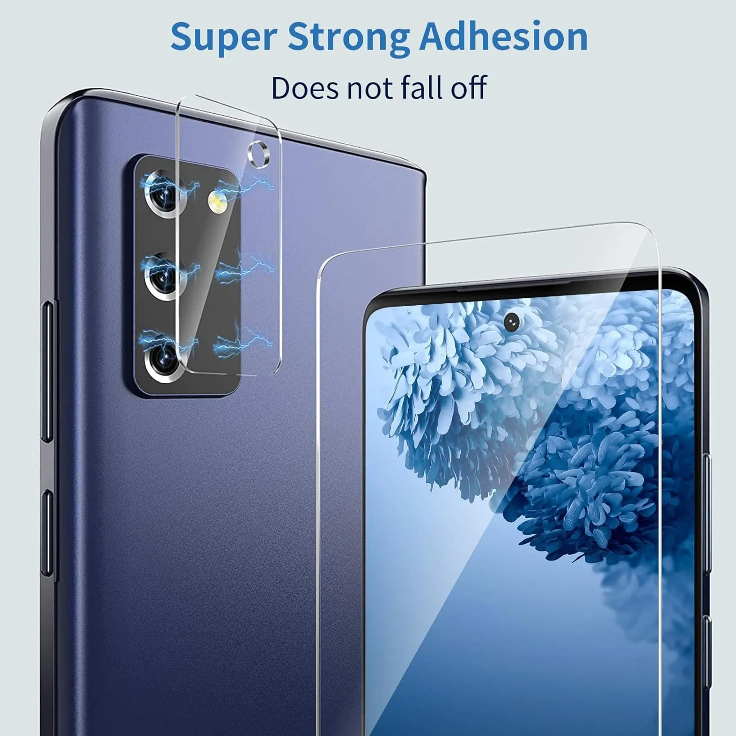 Galaxy S20 FE Screen Protector and Camera Protector, [3 Screen Protectors 3 Camera Protectors][Support Fingerprint] Tempered Glass Screen Protector for Samsung Galaxy S20 FE 5G/4G