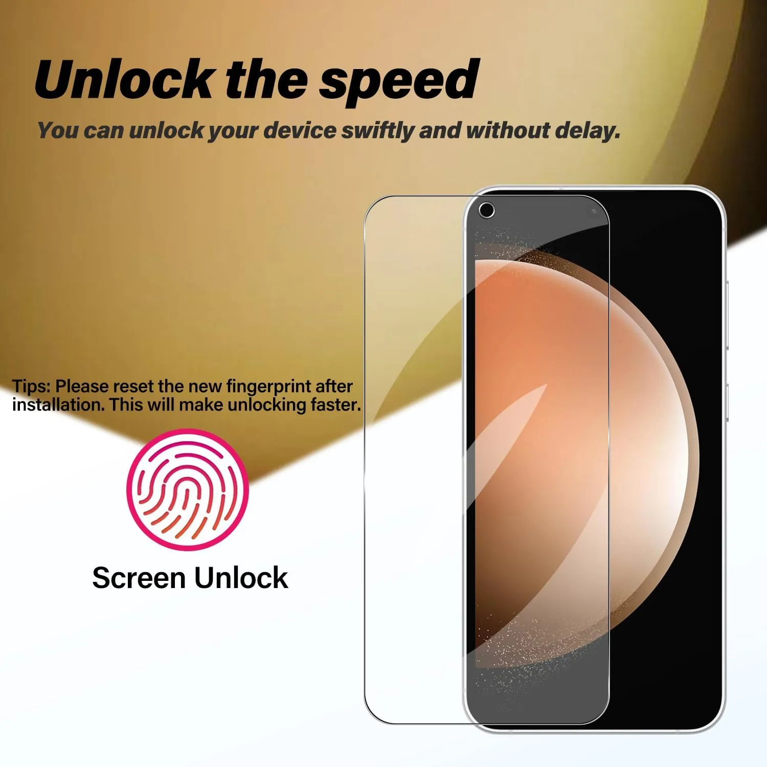 Galaxy S23 FE Tempered Glass Screen Protector   Camera Lens Protector [ 2   2 Pack ][Fingerprint Unlock] [Anti-Scratch] [Case Friendly] Clear HD Protective Film for Samsung Galaxy S23 FE 5G