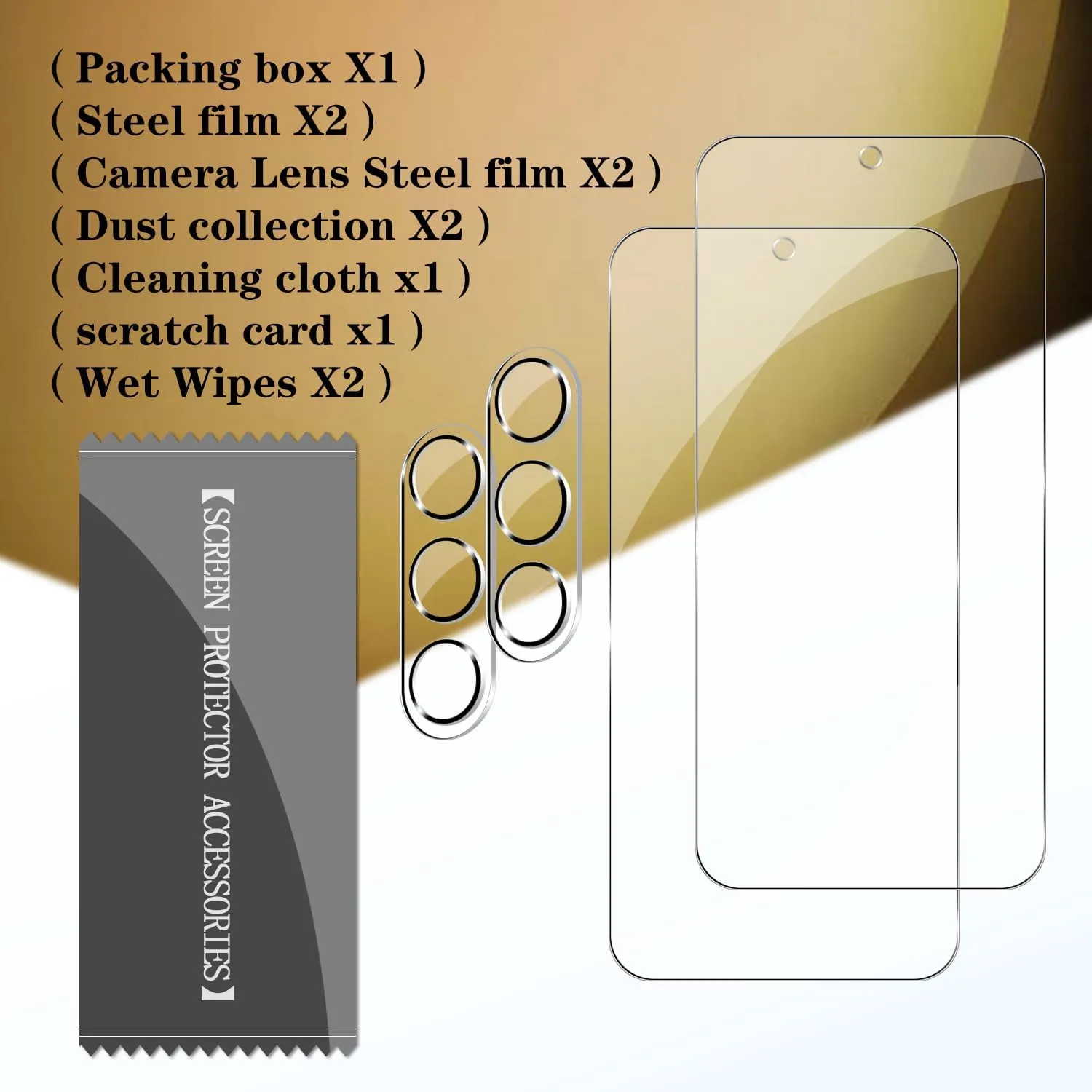 Galaxy S23 FE Tempered Glass Screen Protector   Camera Lens Protector [ 2   2 Pack ][Fingerprint Unlock] [Anti-Scratch] [Case Friendly] Clear HD Protective Film for Samsung Galaxy S23 FE 5G